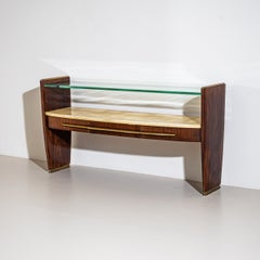 Wall Console with Parchment, Italy, 1960s