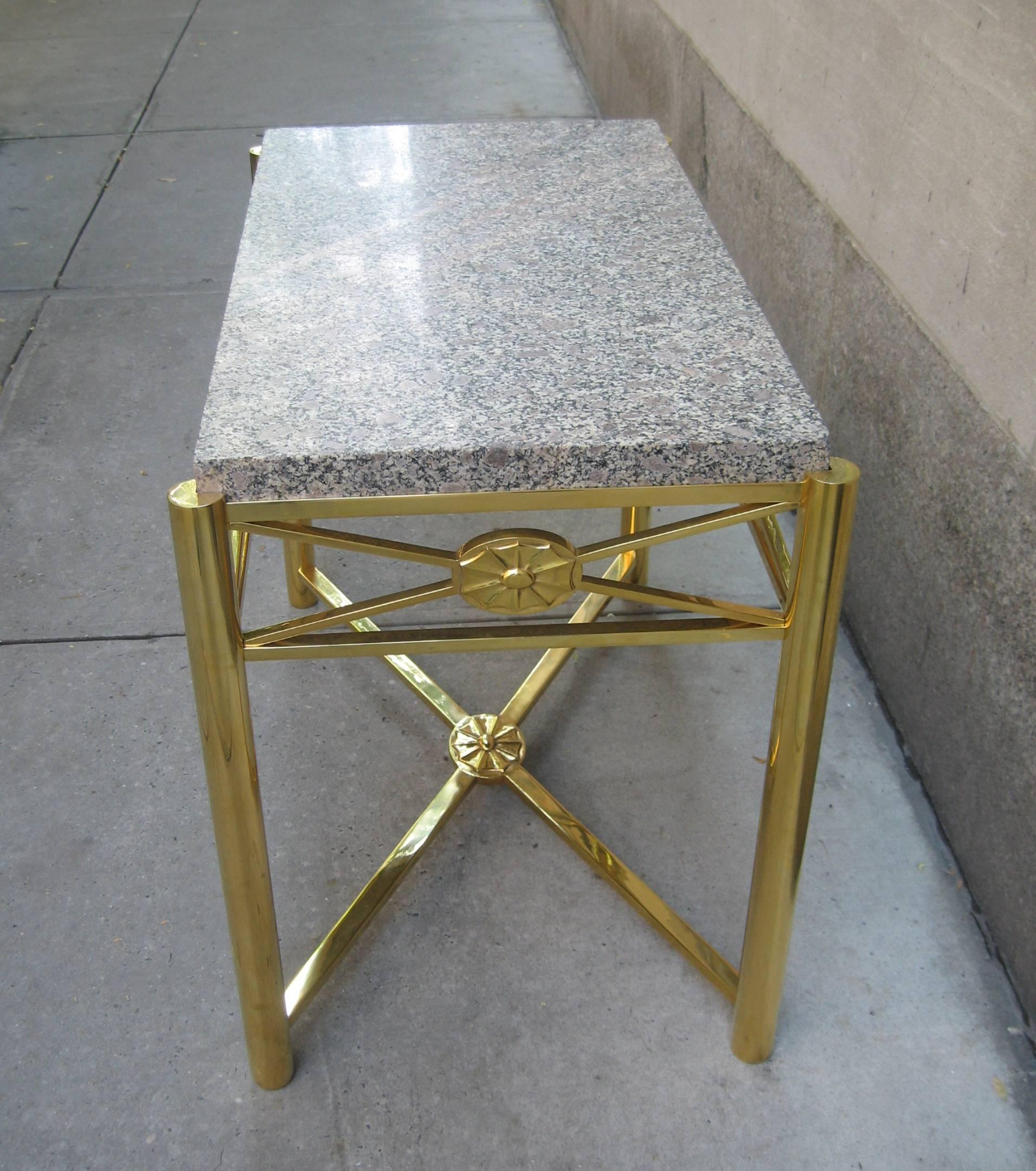 French Edgar Brandt Art Deco Console Table