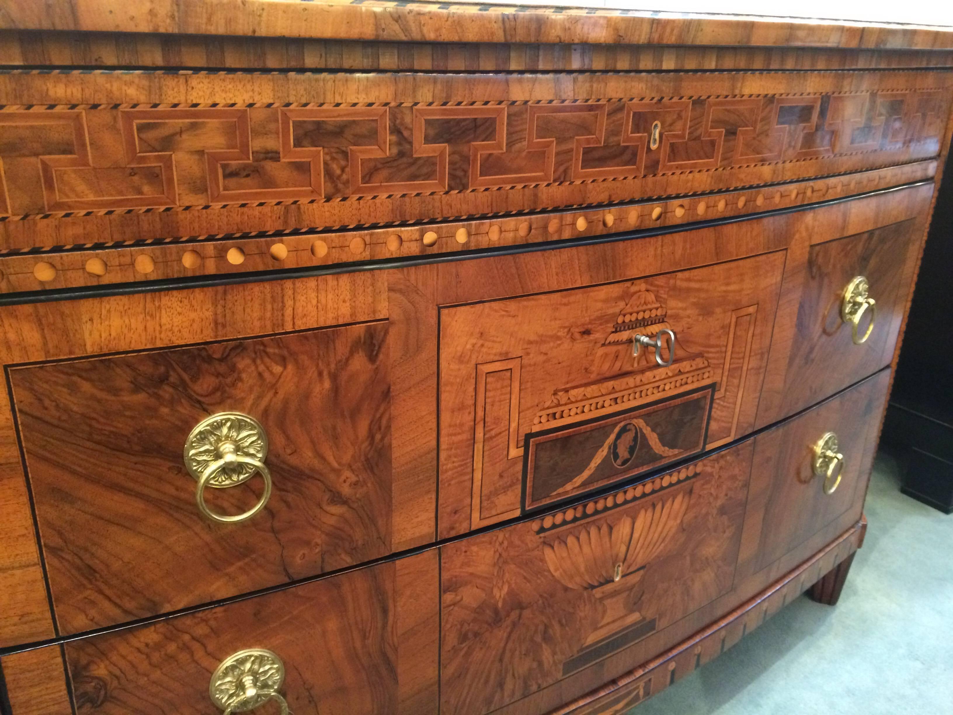 German Important Neoclassical Chest