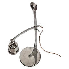 Grande lampada da tavolo regolabile in altezza nello stile della Wiener Werkstätte; Josef