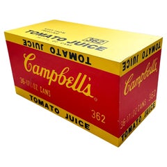 Denied Warhol Campbell's Soup box Contemporary Pop Art Sculpture by Charles Lutz