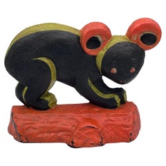 Fabelhafte 1930 Art Deco signiert Taylor Cook skurrilen Koala Türstopper # 5 Gusseisen