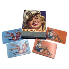 1949 Freeman Elliott "Hit the Deck" Nautical Two Unopened Decks of Playing Cards