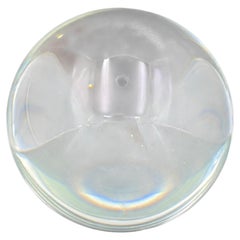 Massiver, polierter, klarer Kristallkugel-Briefbeschwerer – dekoratives Schreibtisch-Ornament