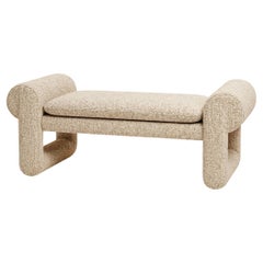 Sora Bench – Upholstered Bench with Organic Curves