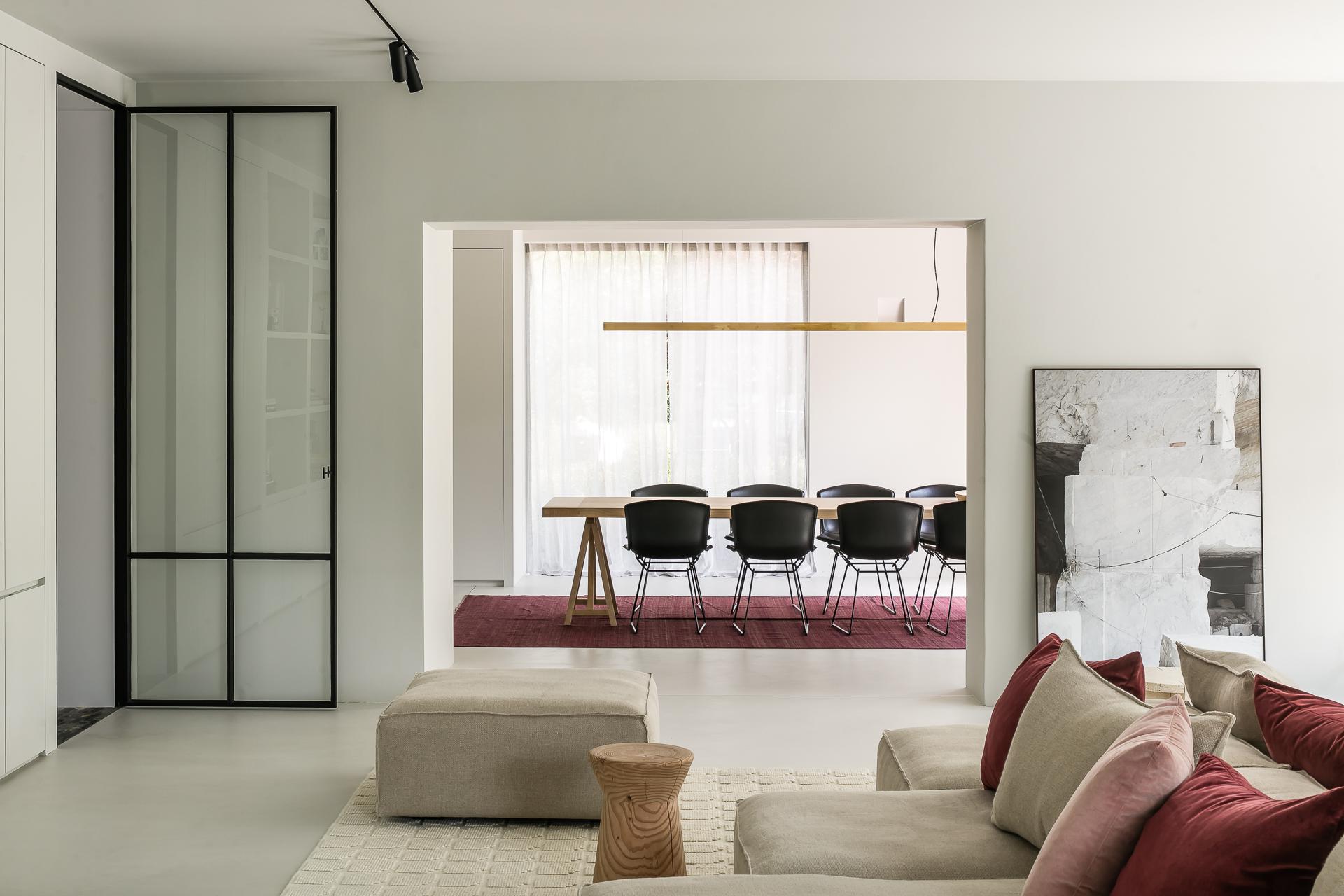 Linen Modular sofa by am designs For Sale
