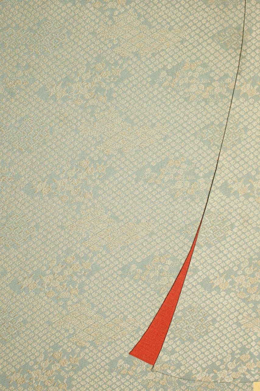 B32 Old Japanese 6panels, paper, folding Screen Dagasode 誰が袖 Byobu Kimono For Sale 10