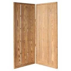 B40 Old Japanese, cedar Byobu folding screen, room dividers