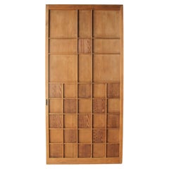 D24 Old Japanese Architectural Element: *Ichimatsu* (Checkerboard) Sliding Door