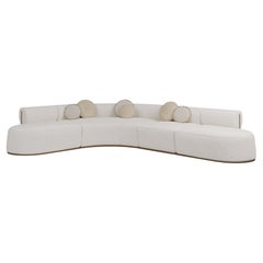 Handgefertigtes Camille-Sofa in Modulform mit Plüschpolsterung von Nolita Harbour