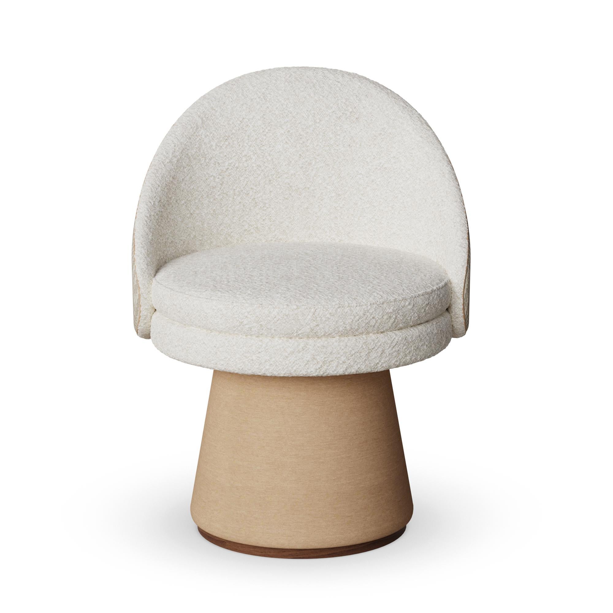 Silla de comedor Caroline con base cónica hecha a mano por Nolita Harbour en Nuevo estado para la venta en Carvalhosa, PT