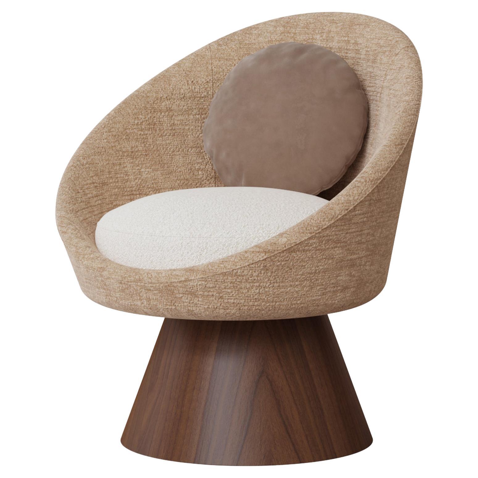 Silla de comedor artesanal Basqui de terciopelo tapizada by Nolita Harbour