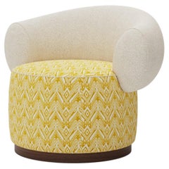 Sillón Elise de Bouclé y tapicería de terciopelo hecho a mano por Nolita Harbour