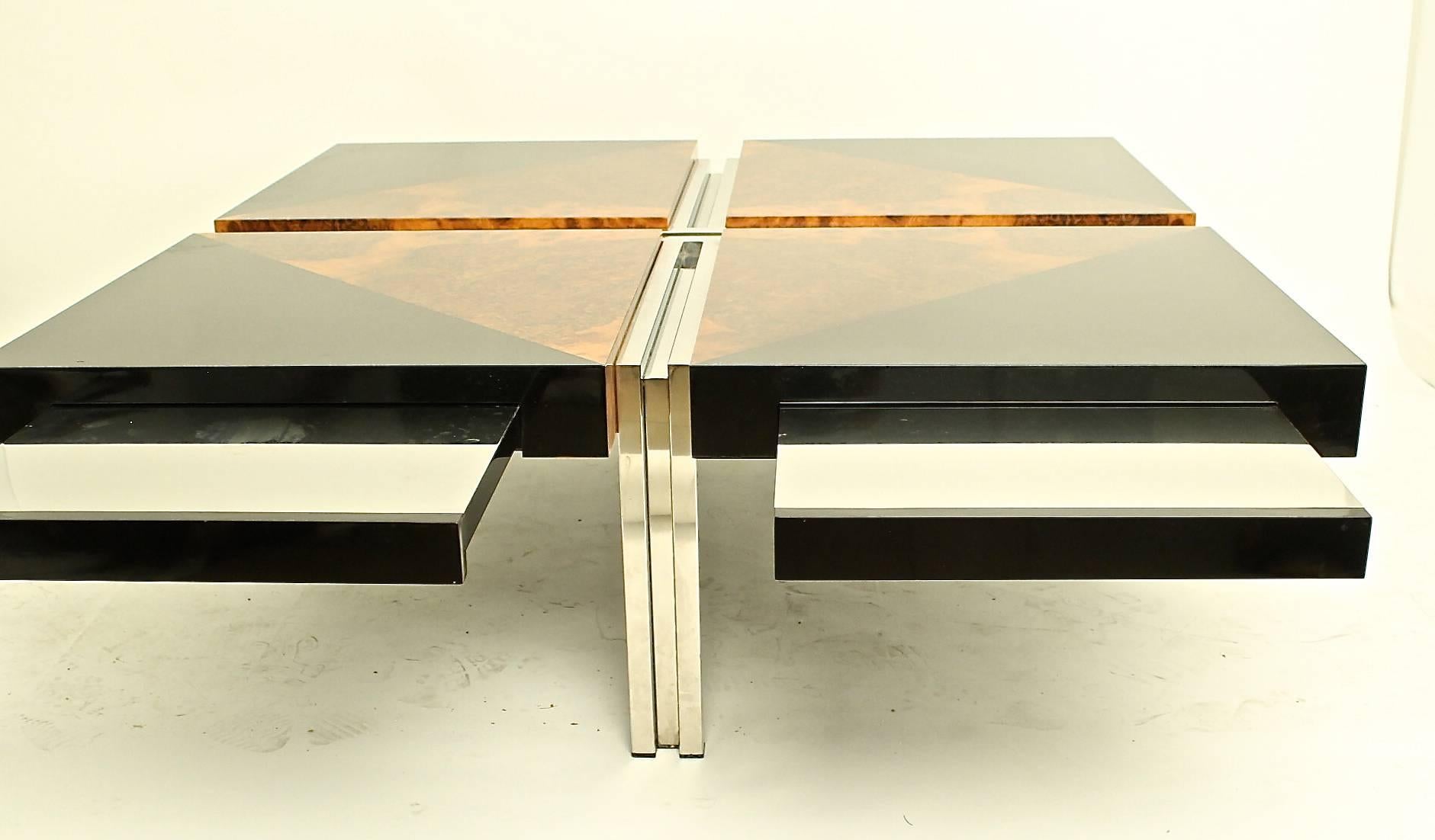 Mid-Century Modern Stunning Root and Solid Wood Coffee Table