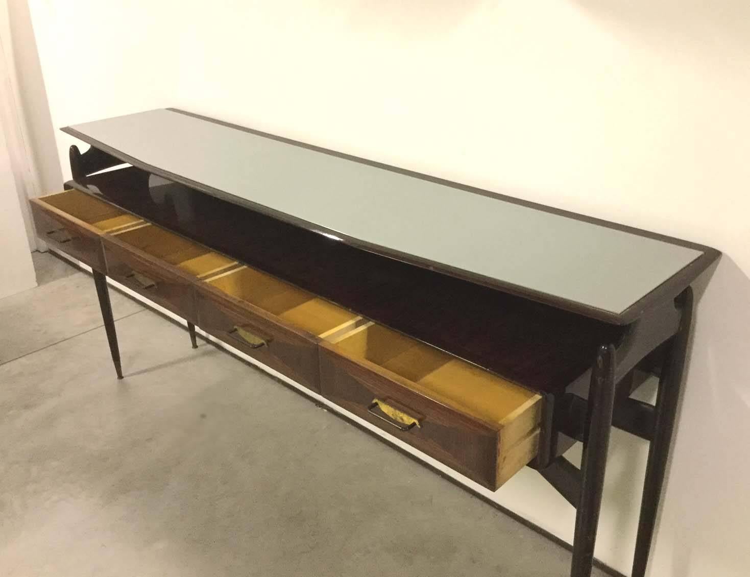 Exceptional Italian Console, 1950 In Good Condition In Fossano, IT