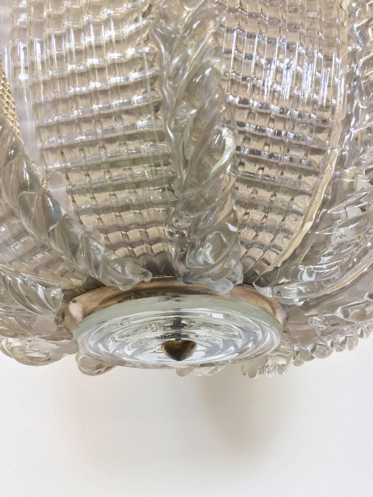 Exceptional Chandelier Venini, 1940 In Good Condition In Fossano, IT