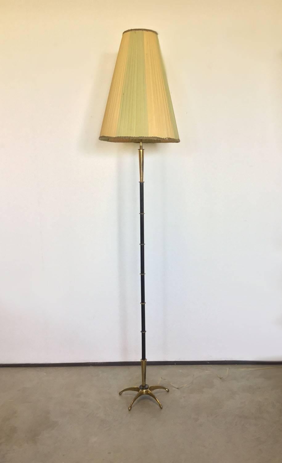 Brass Exceptional Italian Floor Lamp, 1950