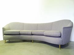 Beautiful Large Curved Sofa ISA, 1950