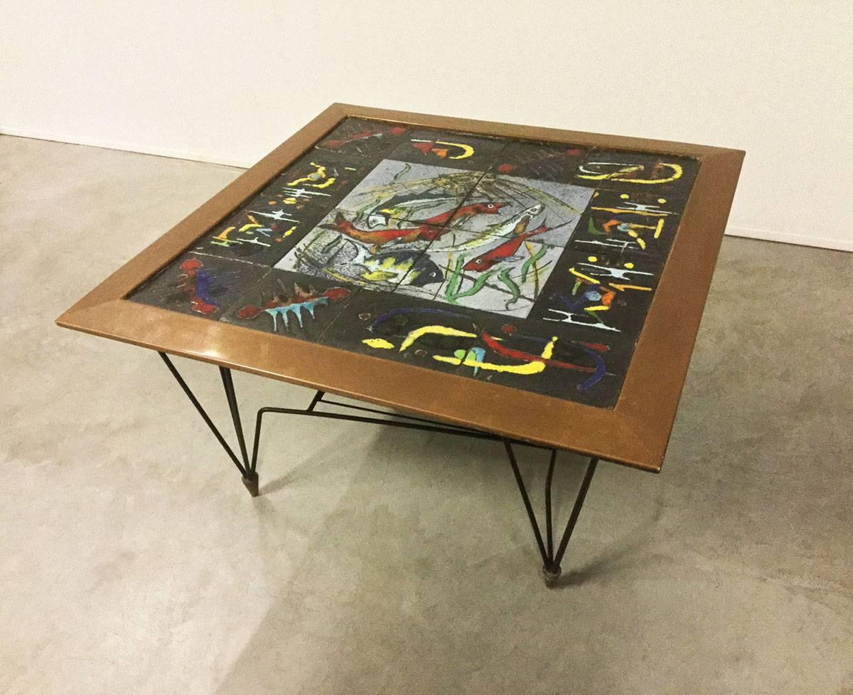 Mid-20th Century Amazing Italian Coffee Table, 1950 For Sale