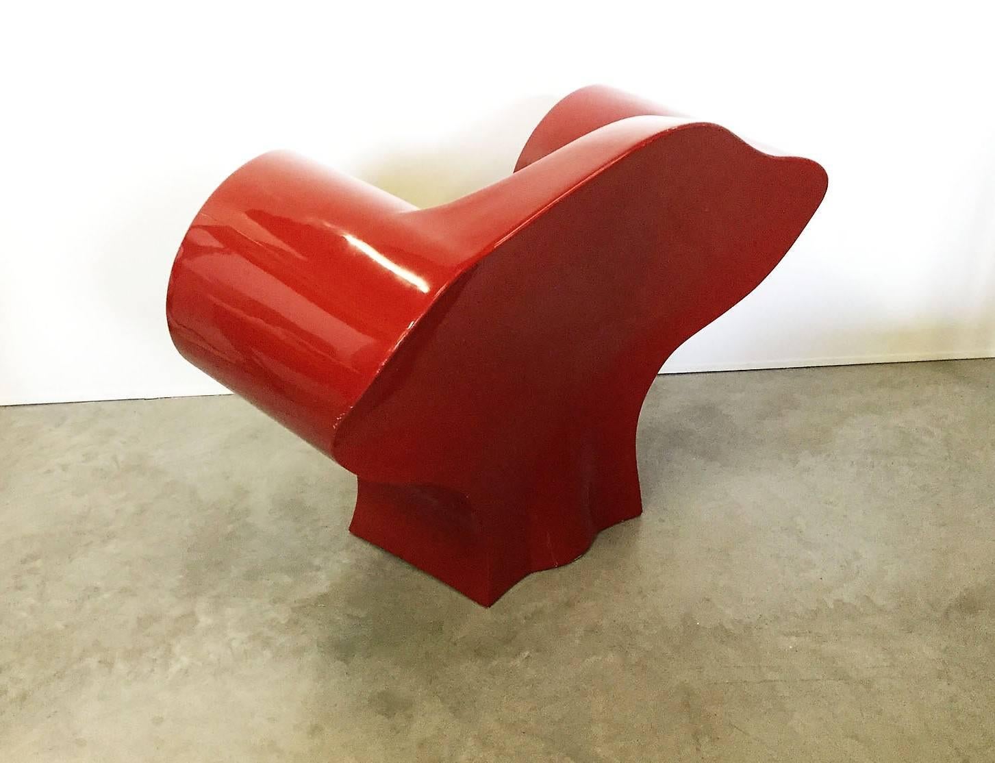 Late 20th Century Red Big Easy Armchair by Ron Arad