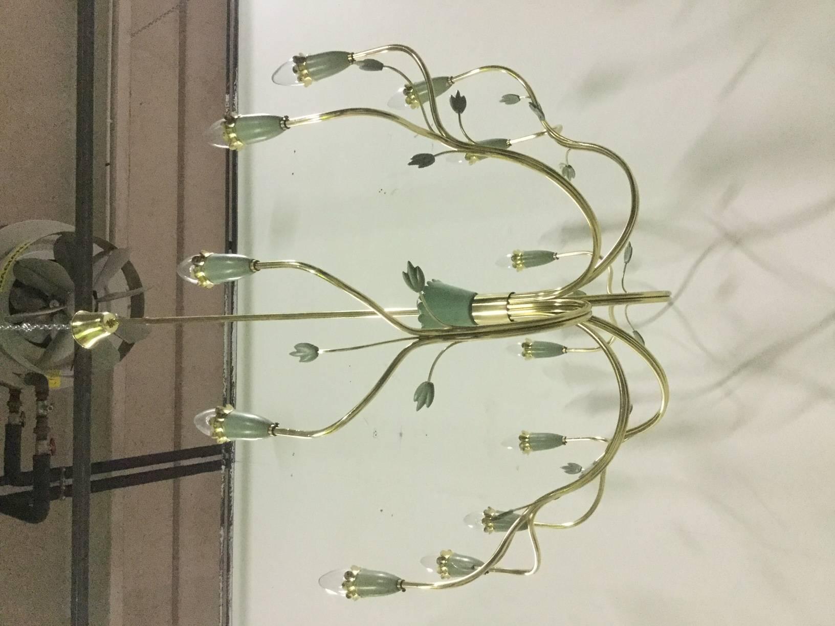 Large Arredoluce Chandelier, 1950 In Good Condition For Sale In Fossano, IT