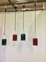 Four Hanging Lamps by Stilnovo, 1950