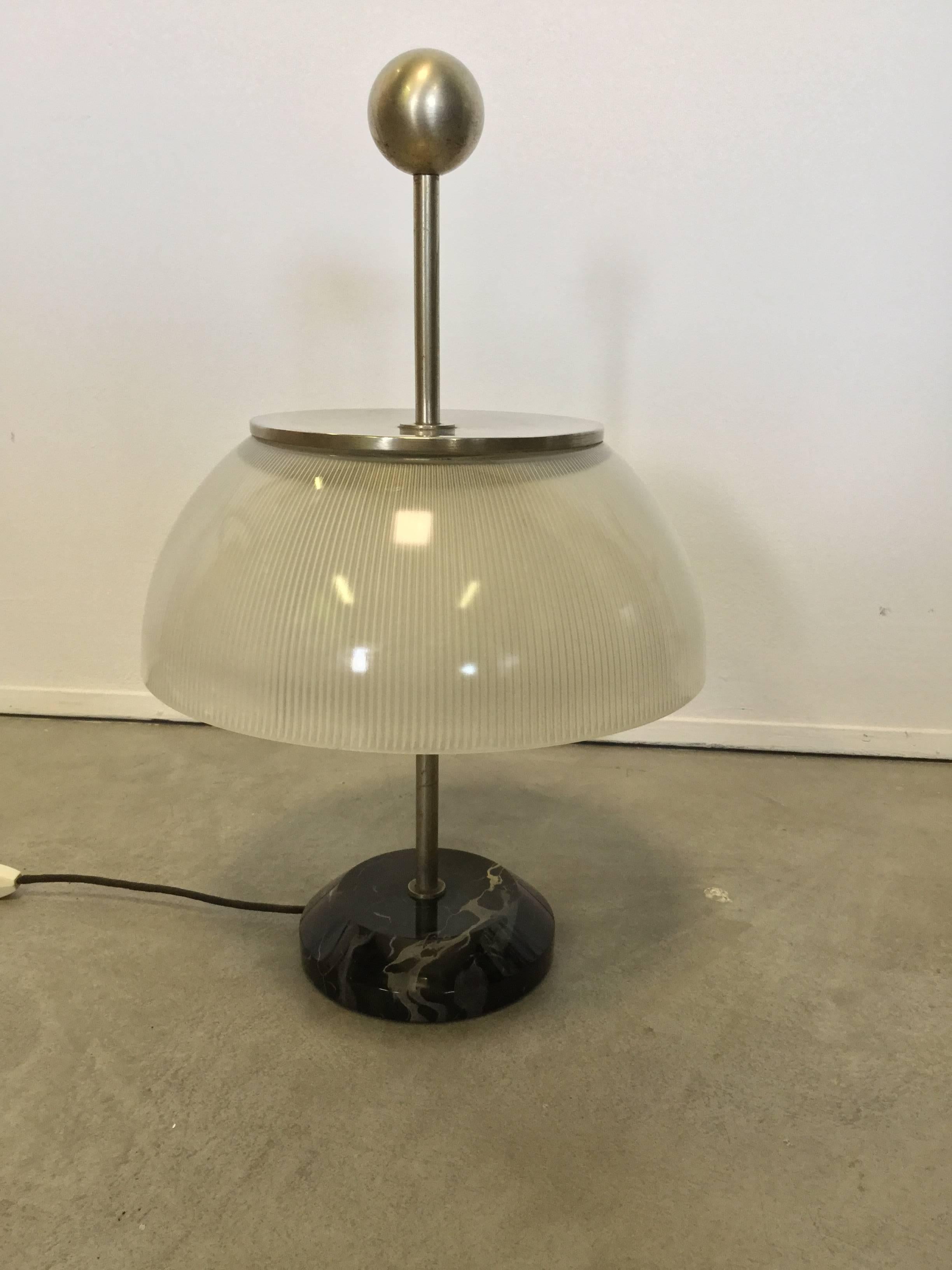 Metal Pair of Table Lamps Alfa by Sergio Mazza, 1959 For Sale