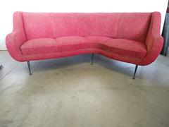Large Curved Sofa Italy, 1950