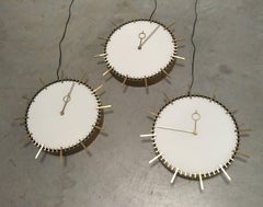 Set of Three Wall Clock by Boselli, 1950