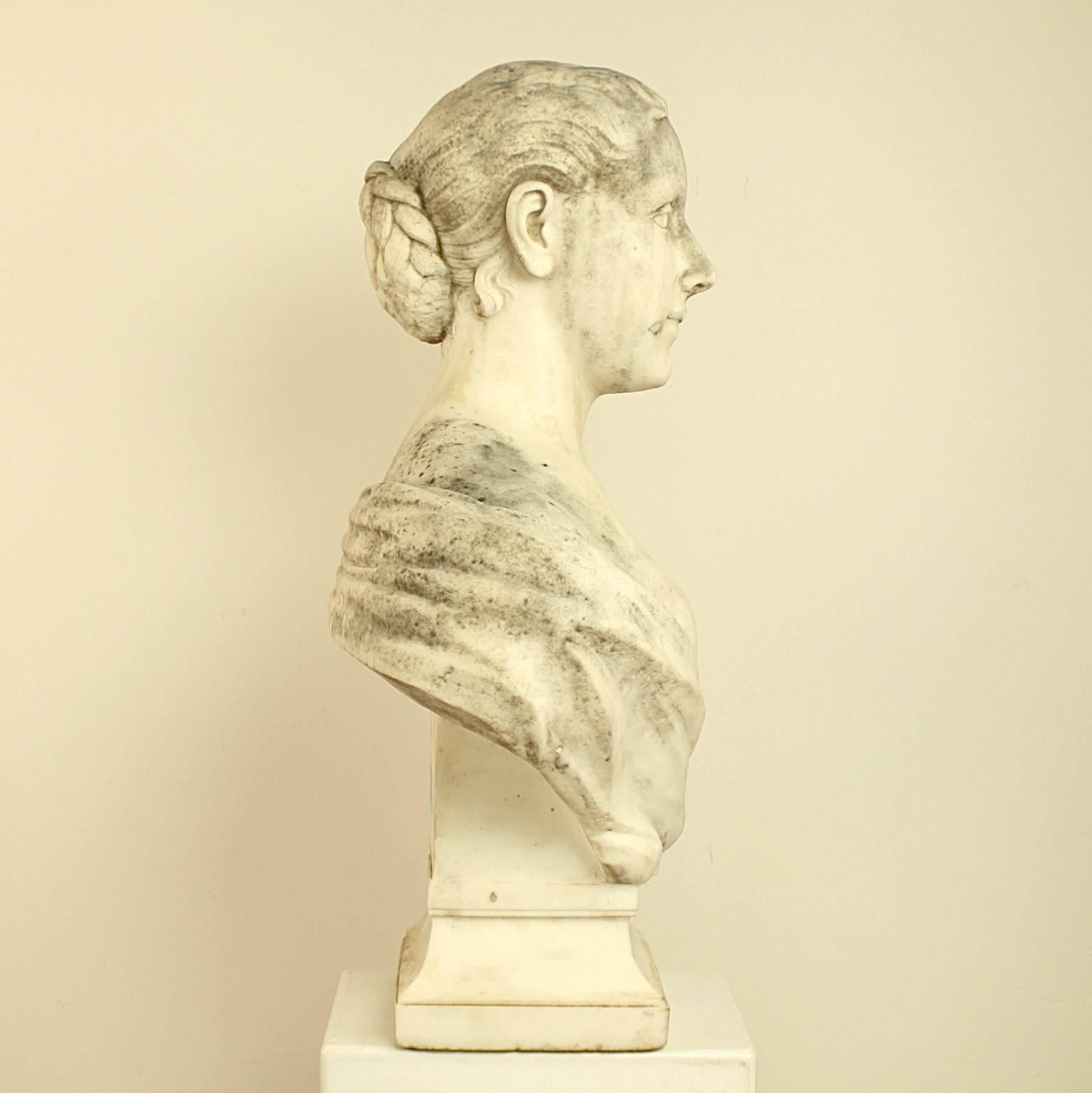 marble bust woman