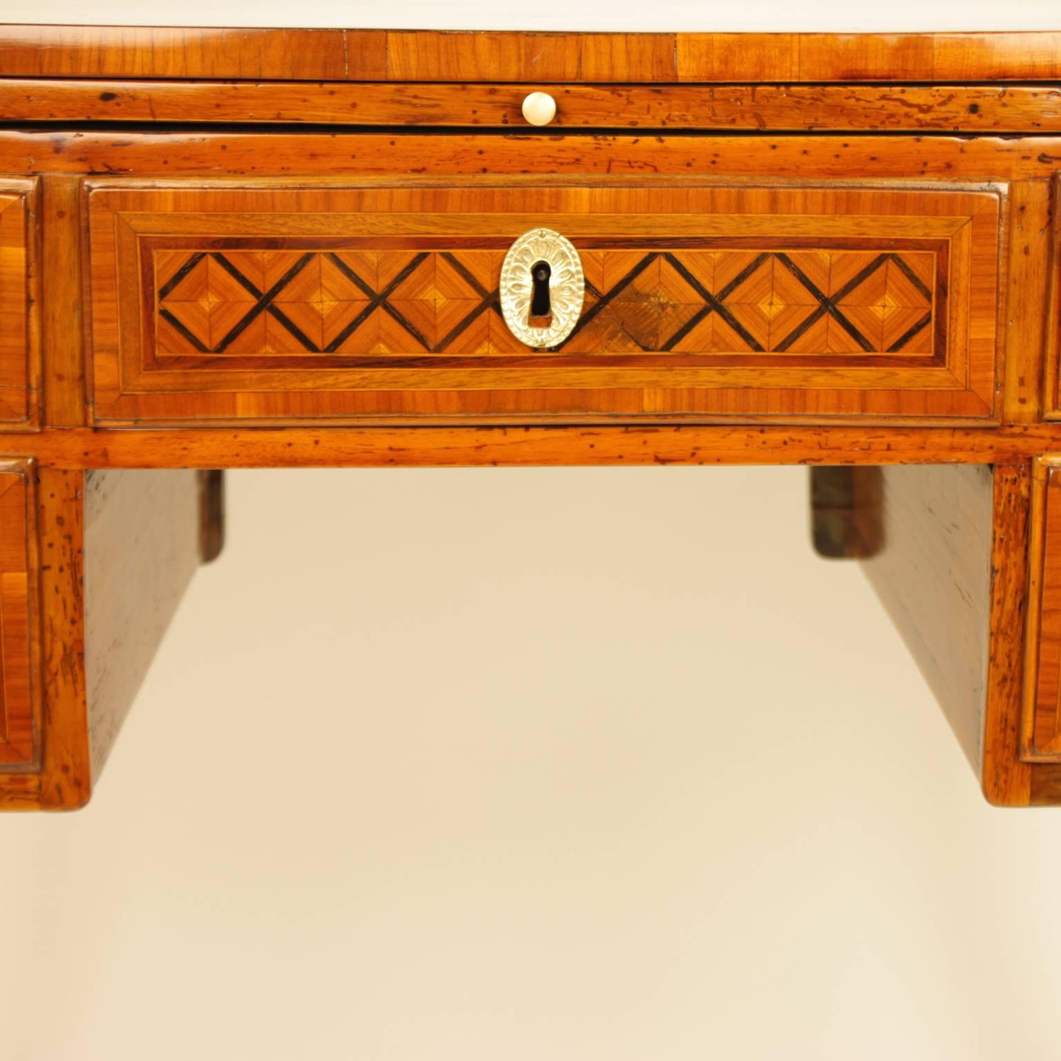 Louis XVI Late 18th Century French Marquetry Desk, in the manner of J.Birckle 1734-1803