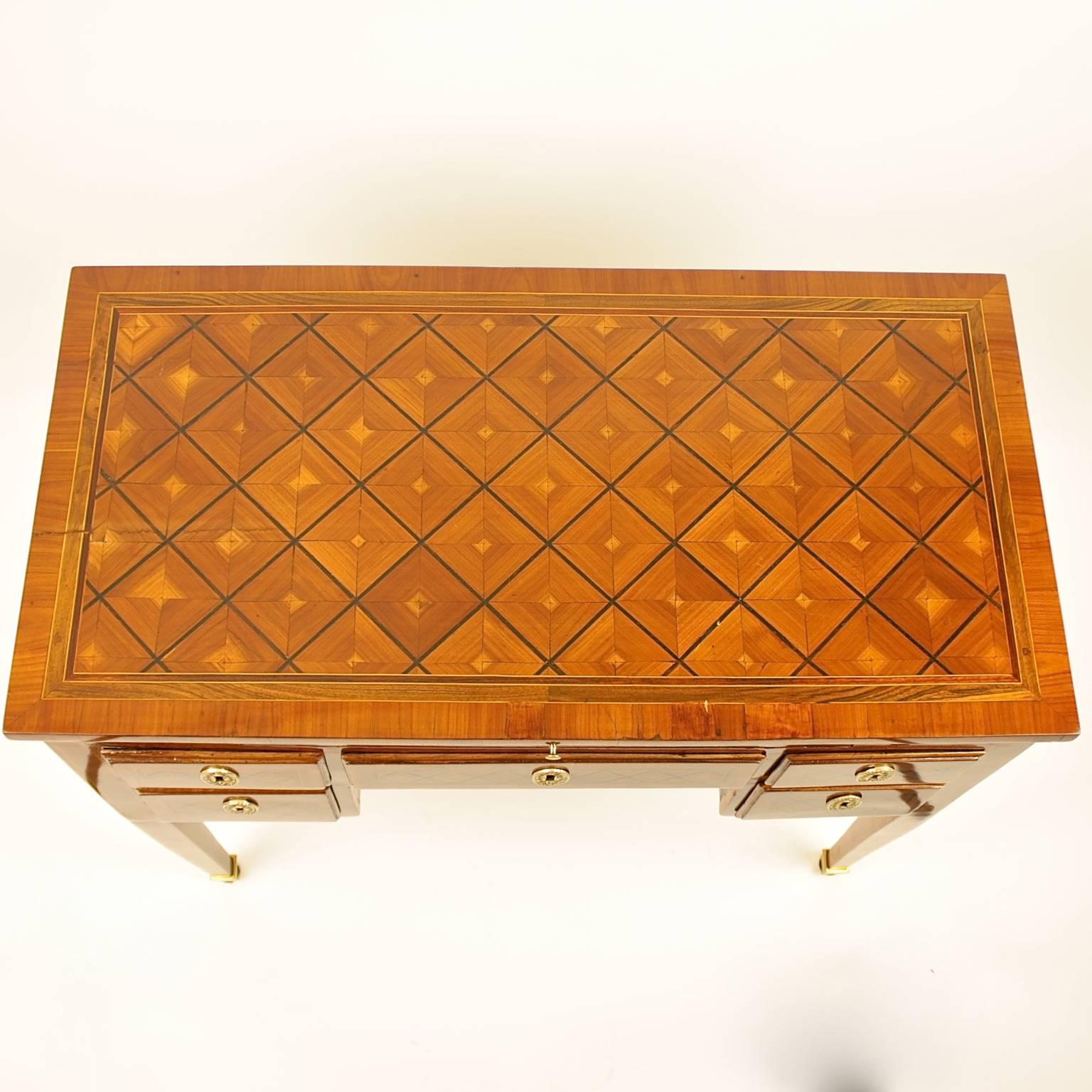 Wood Late 18th Century French Marquetry Desk, in the manner of J.Birckle 1734-1803