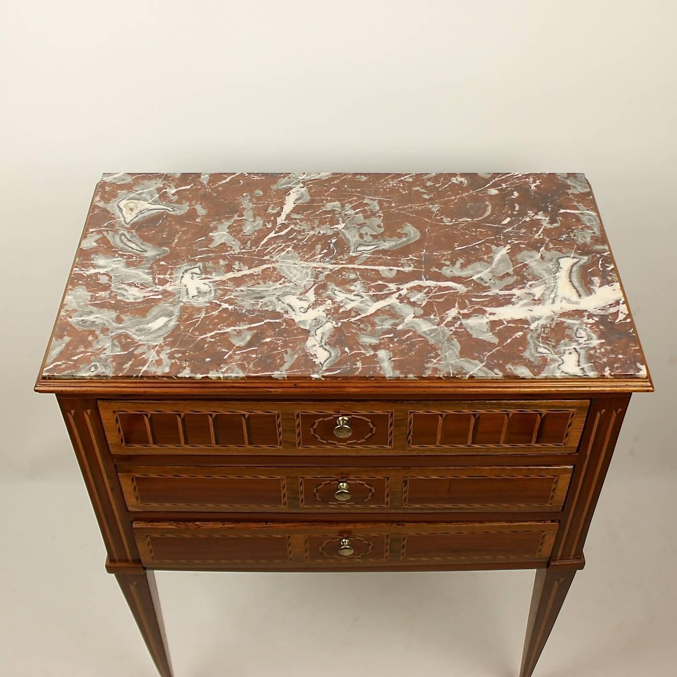 Late 18th Century Louis XVI Side Table or 'Table Chiffonière' 4
