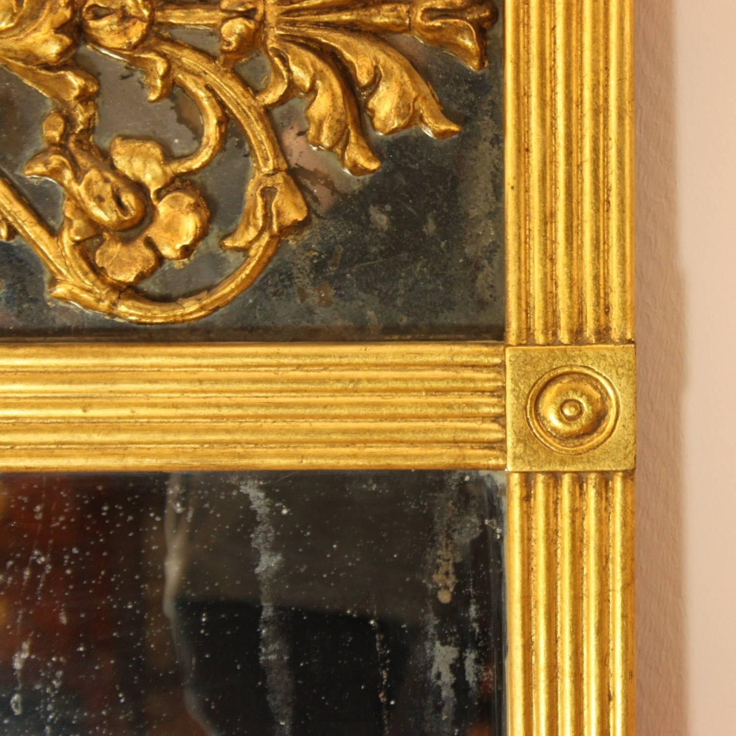 20th Century Directoire Style Giltwood Mirror