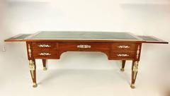 Large Empire Gilt Bronze-Mounted Bureau Plat or Writing Table