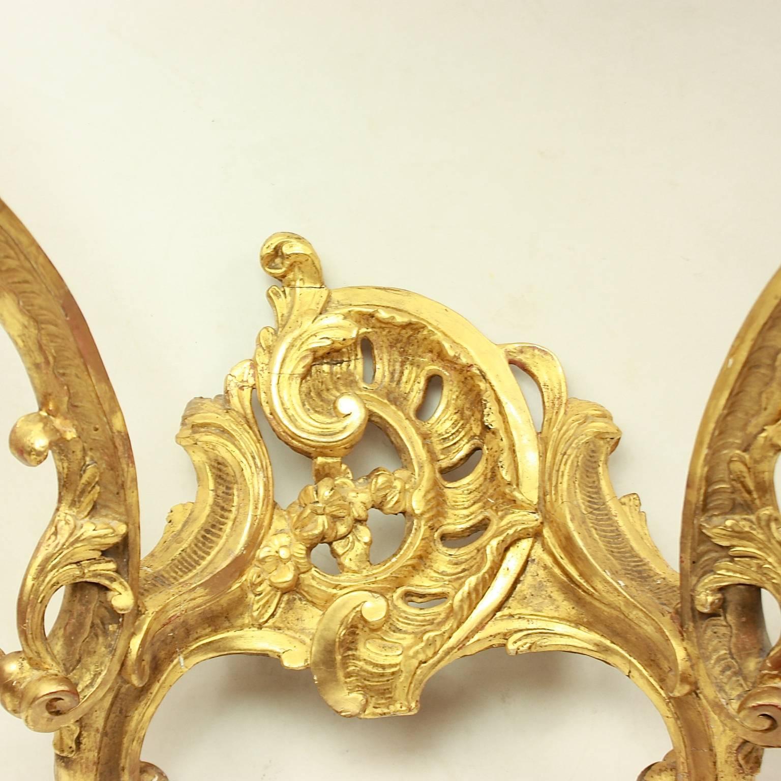 French Louis XV Giltwood Console Table, Mid-18th Century 2