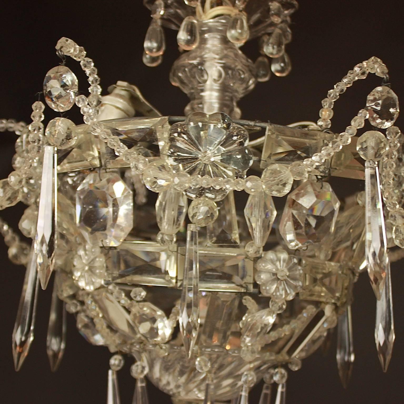Small Louis XV Style Ceiling Pendant or 'Plafonnière' In Excellent Condition In Berlin, DE