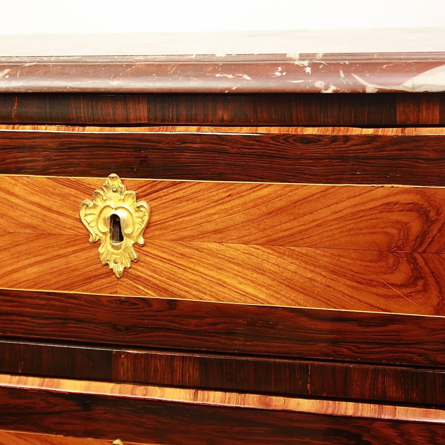 French Louis XV Tallboy or Chest of Drawers in the Manner of J.-G. Schlichtig In Good Condition In Berlin, DE