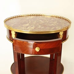 Louis XVI Style Oval Side Table, L'Escalier de Cristal, Paris, 19th Century