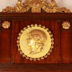 Empire Veneered and Giltwood Pier Mirror, North Germany (Altona) or Denmark