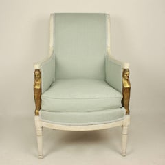 Empire Armchair or Bergere in the Manner of Jacob Frères