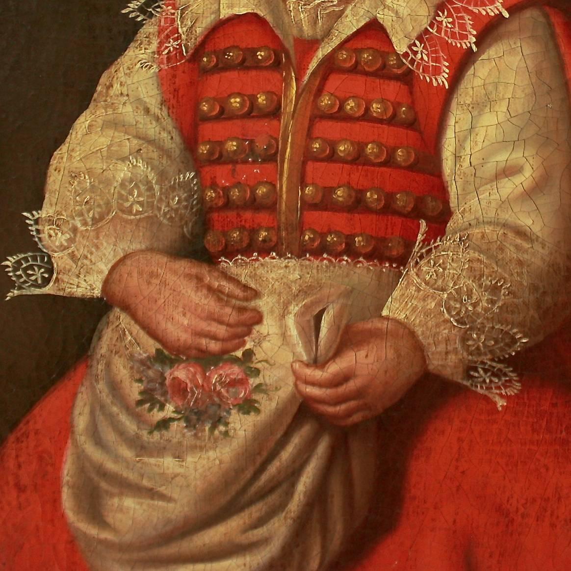 Pair of 18th Century Children's Portraits of 'Magdalena De Vos' and 'Louis XV' In Good Condition In Berlin, DE