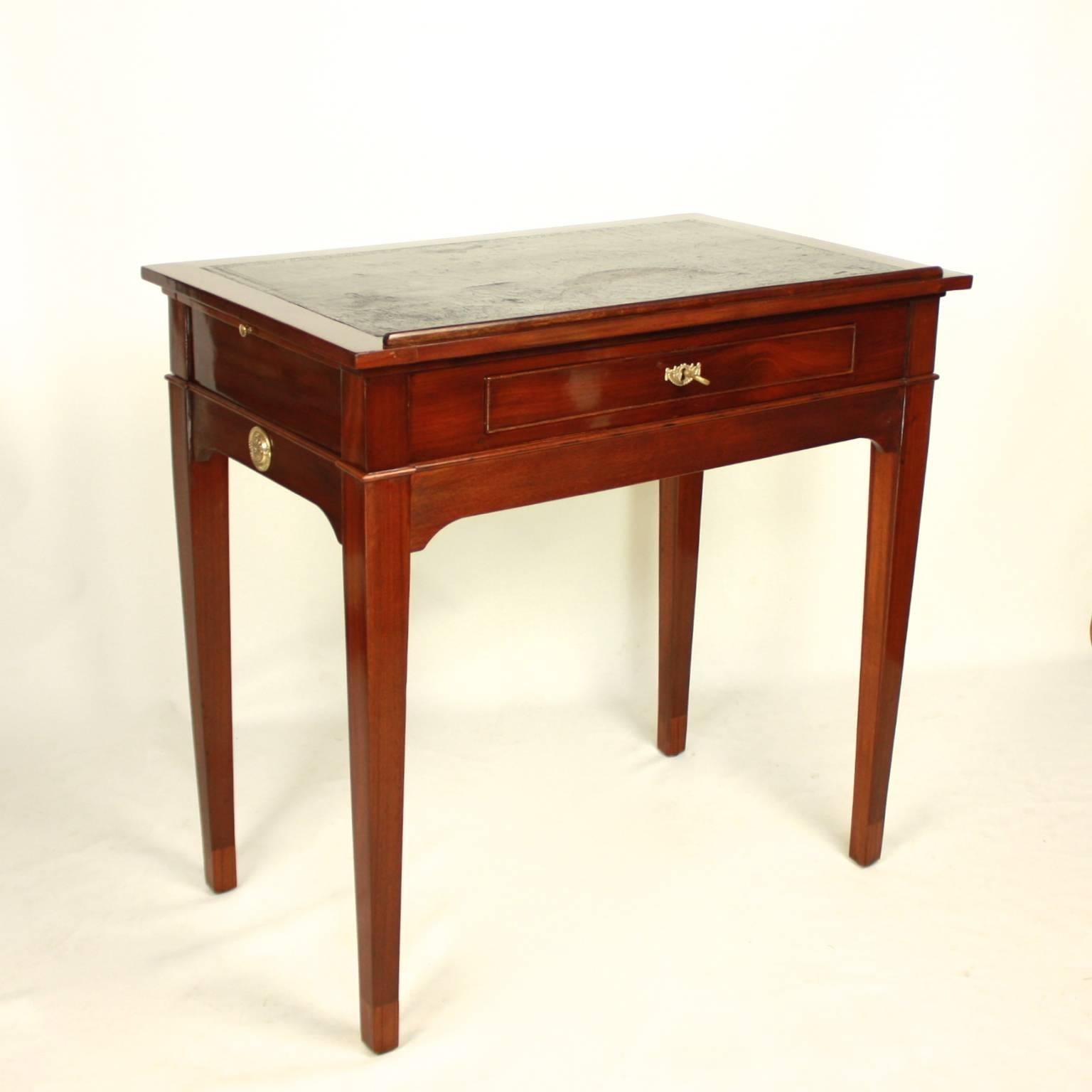 Late 18th Century Mahogany Architect's Table, in the Manner of Canabas (Directoire)