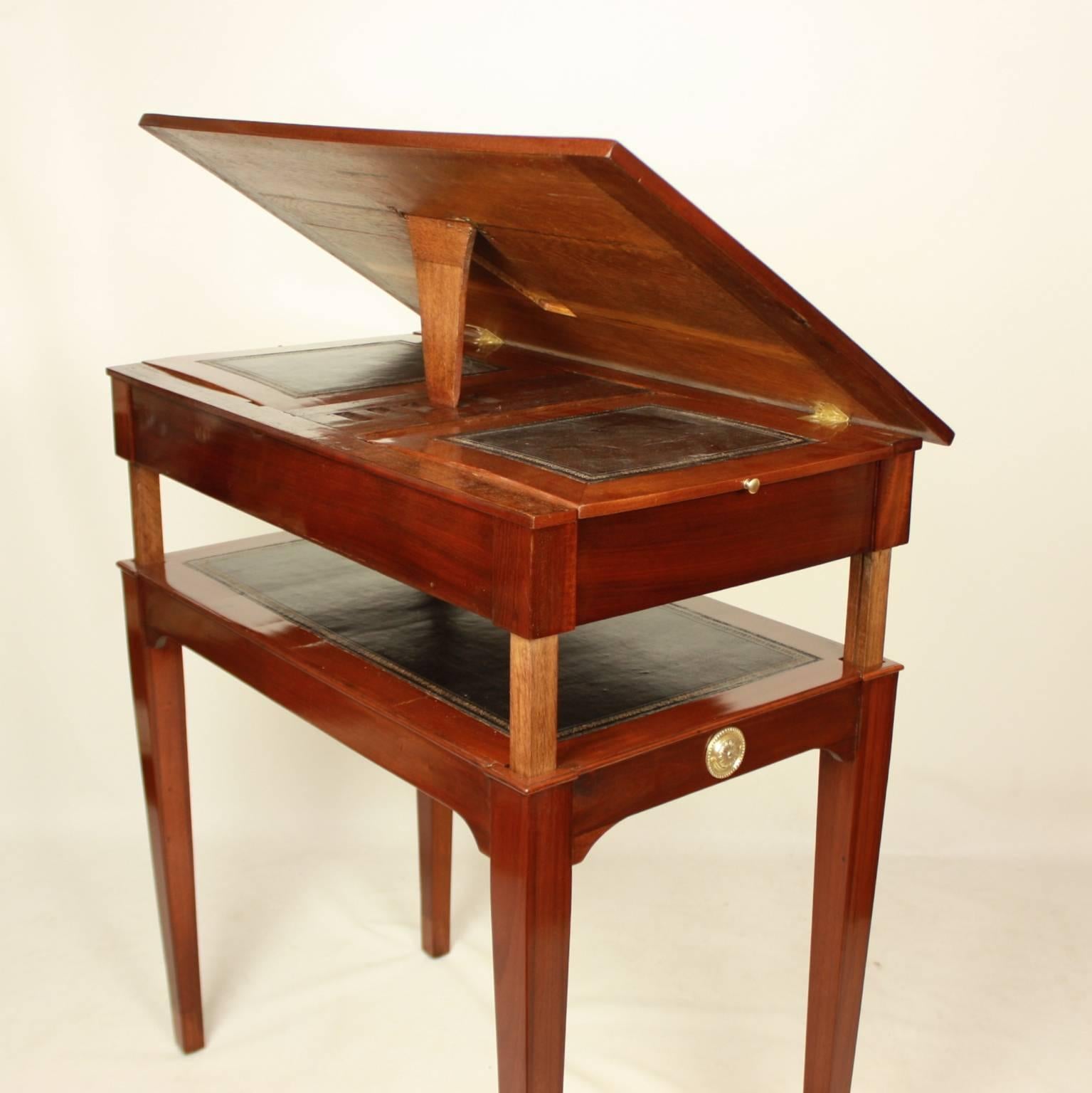 Early 19th Century Late 18th Century Mahogany Architect's Table, in the Manner of Canabas