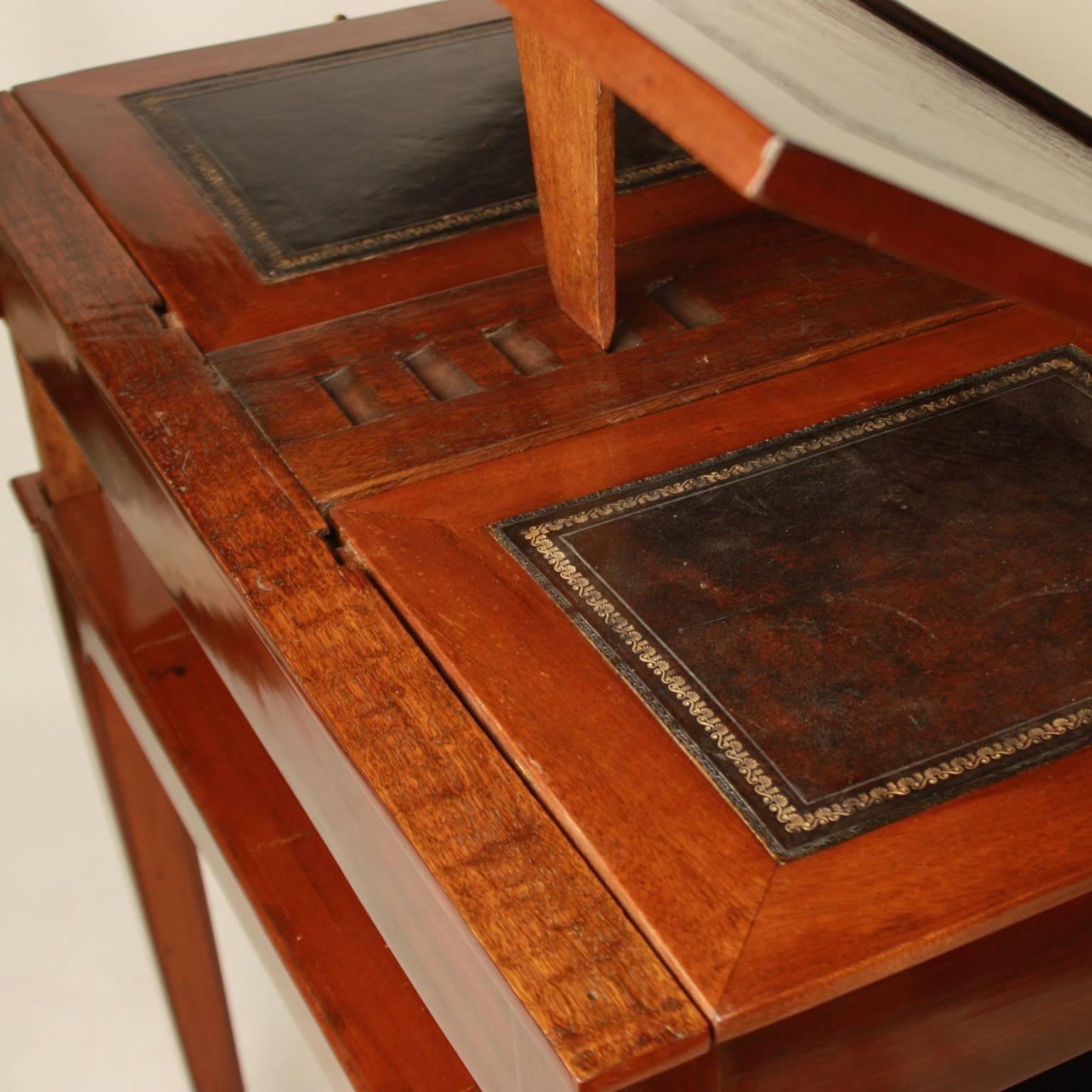 Late 18th Century Mahogany Architect's Table, in the Manner of Canabas 1