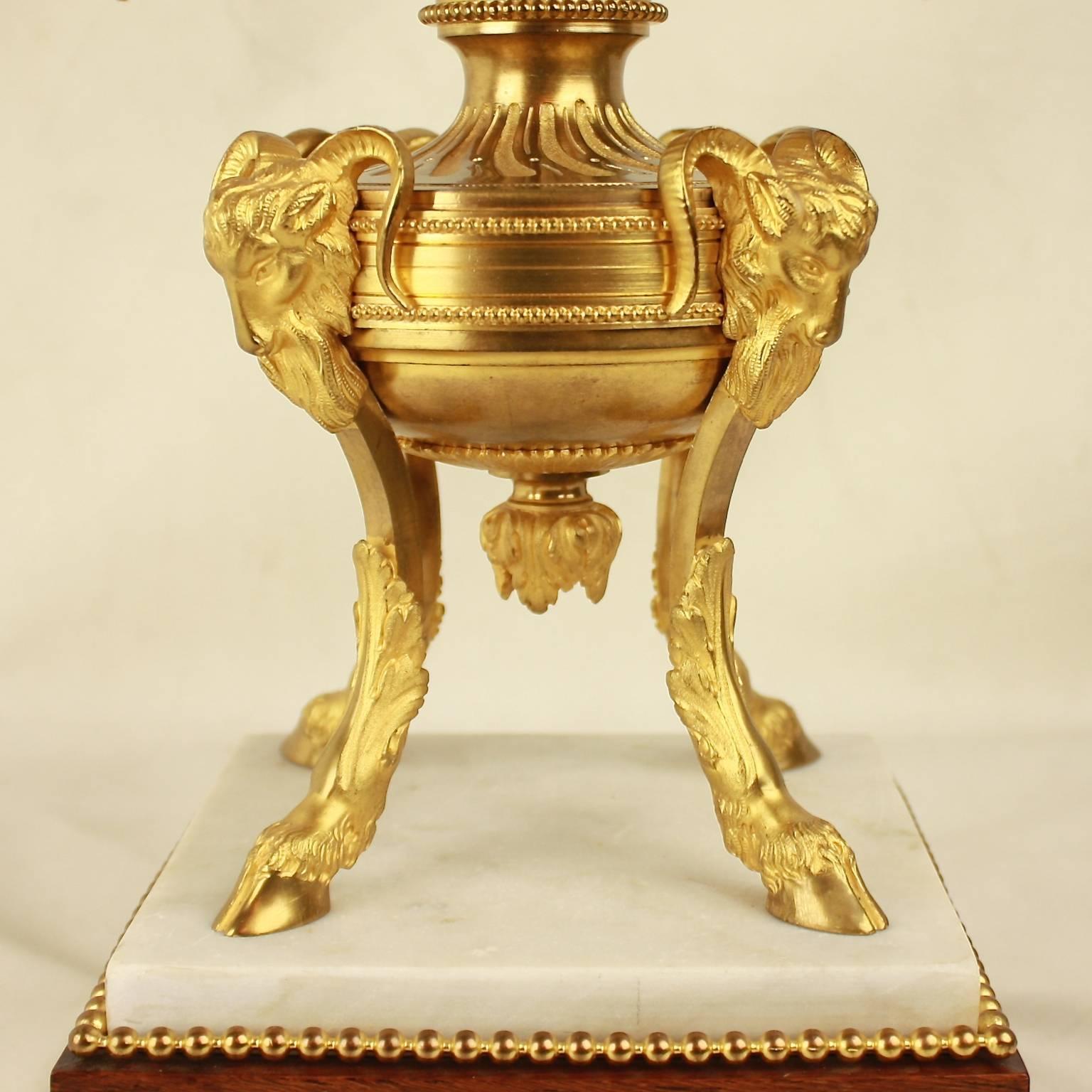 Mid-19th Century Pair of Louis XVI Style Ormolu Candelabras