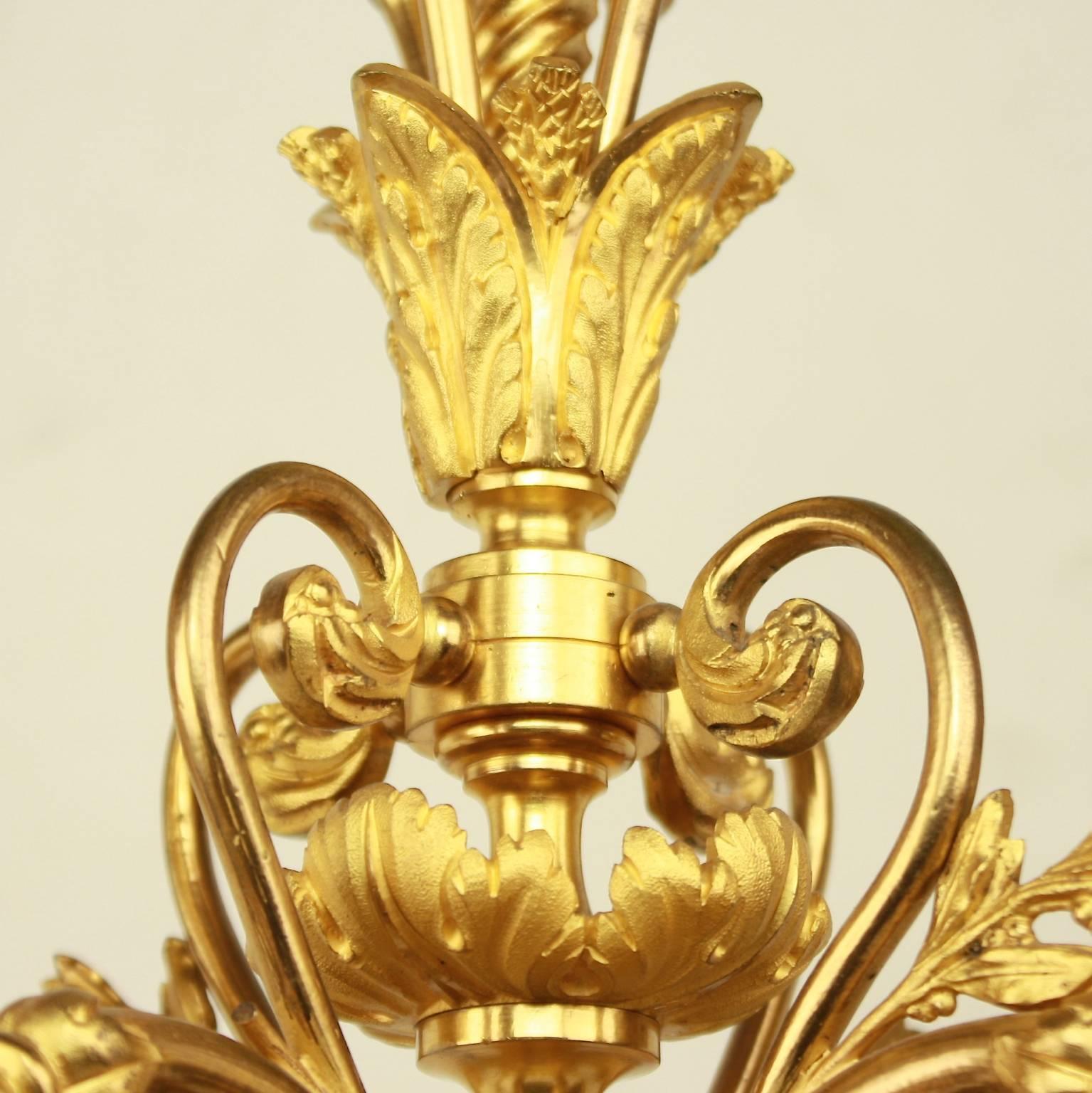 Pair of Louis XVI Style Ormolu Candelabras 3