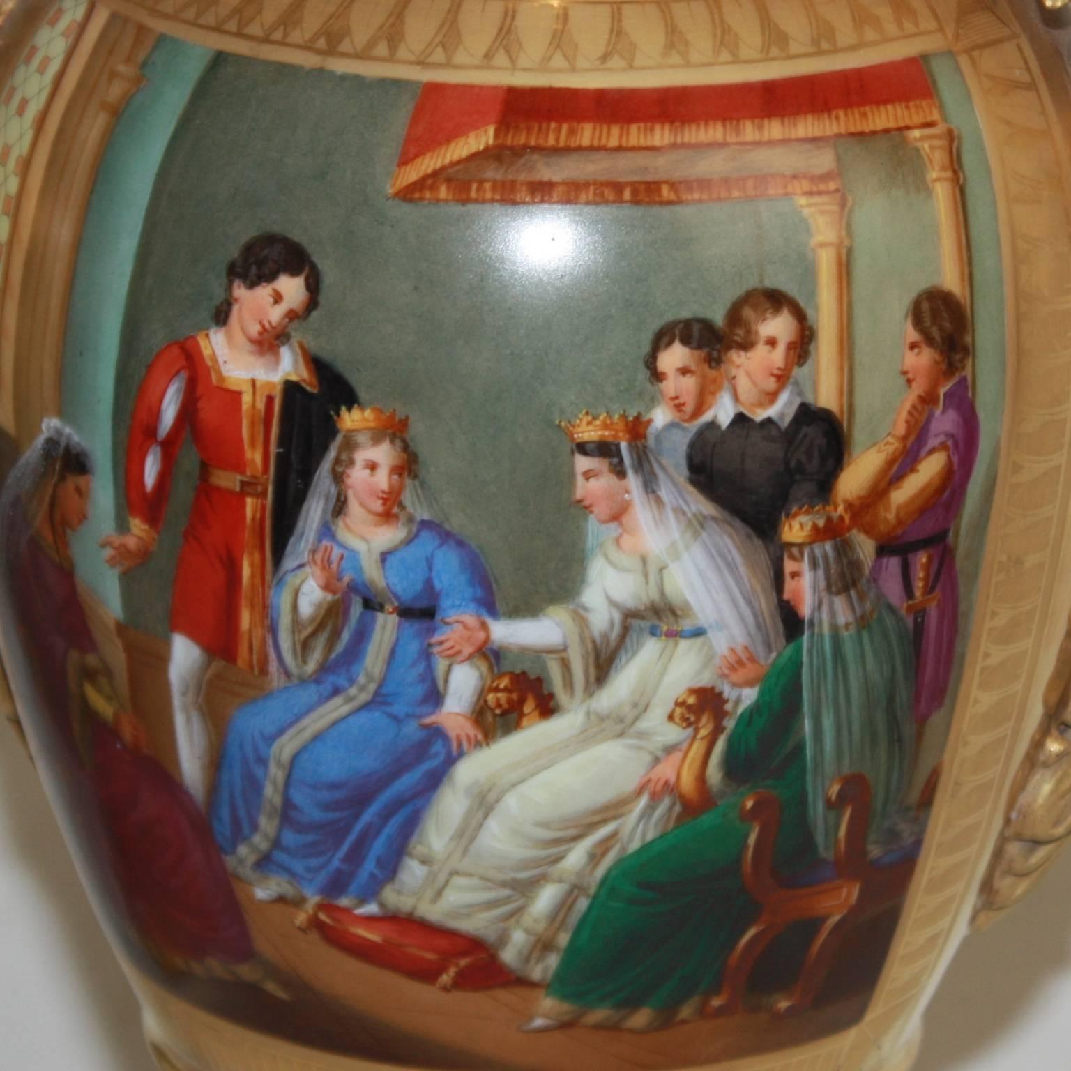 Pair of Empire Porcelain Vases In Good Condition In Berlin, DE