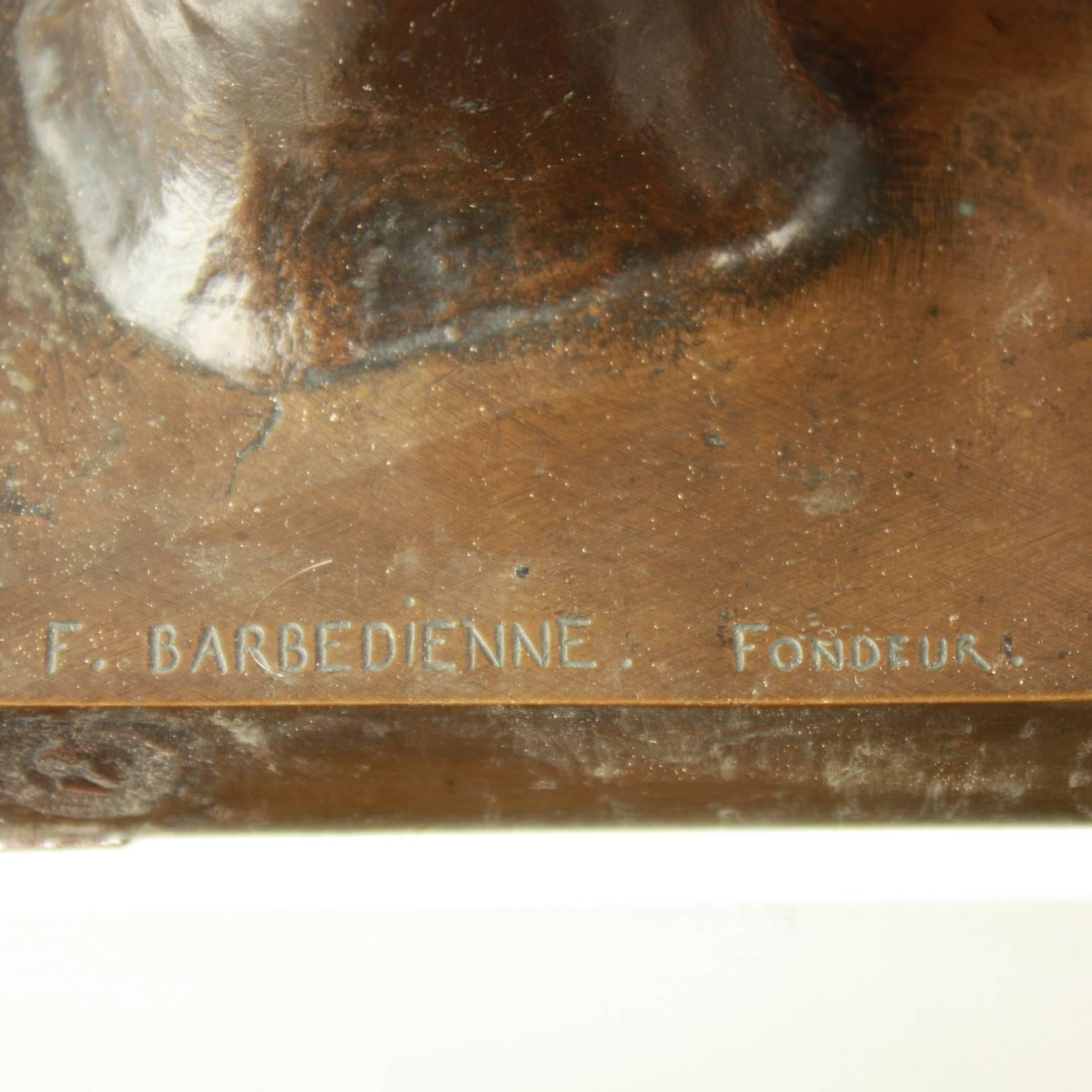 Patinated Large Bronze Sculpture of 'Diana of Gabii' Barbedienne, Paris, circa 1850