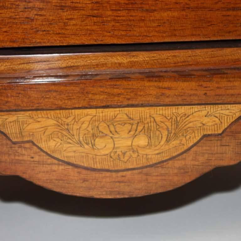 Wood Pair of Louis XVI Marquetry Corner Cabinets in the Manner of Daniel Deloose For Sale